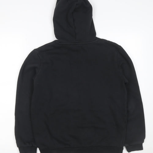 Puma Boys Black 15-16 Years Pullover Logo Sportswear Hoodie