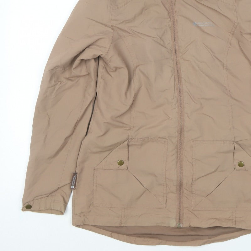 Mountain Warehouse Women’s Beige UK 10 Hooded Parka Jacket