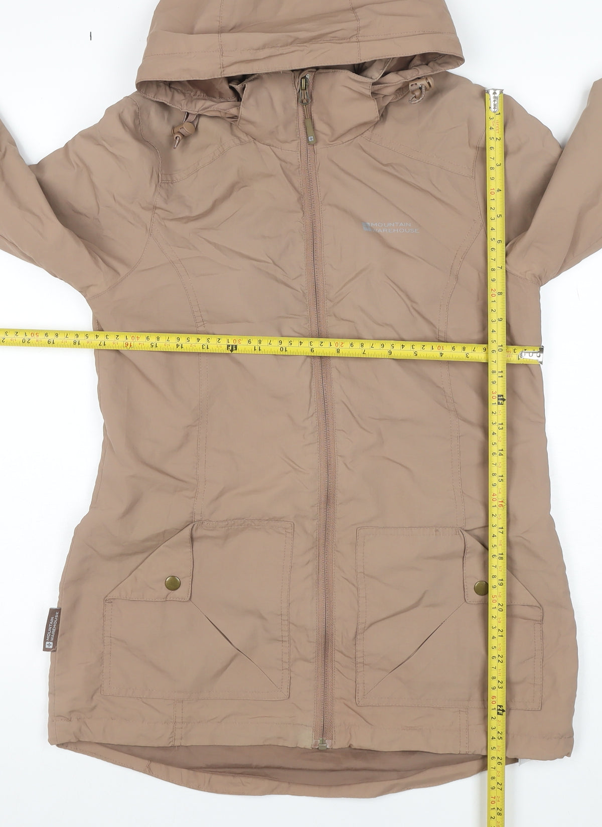 Mountain Warehouse Women’s Beige UK 10 Hooded Parka Jacket