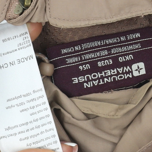 Mountain Warehouse Women’s Beige UK 10 Hooded Parka Jacket