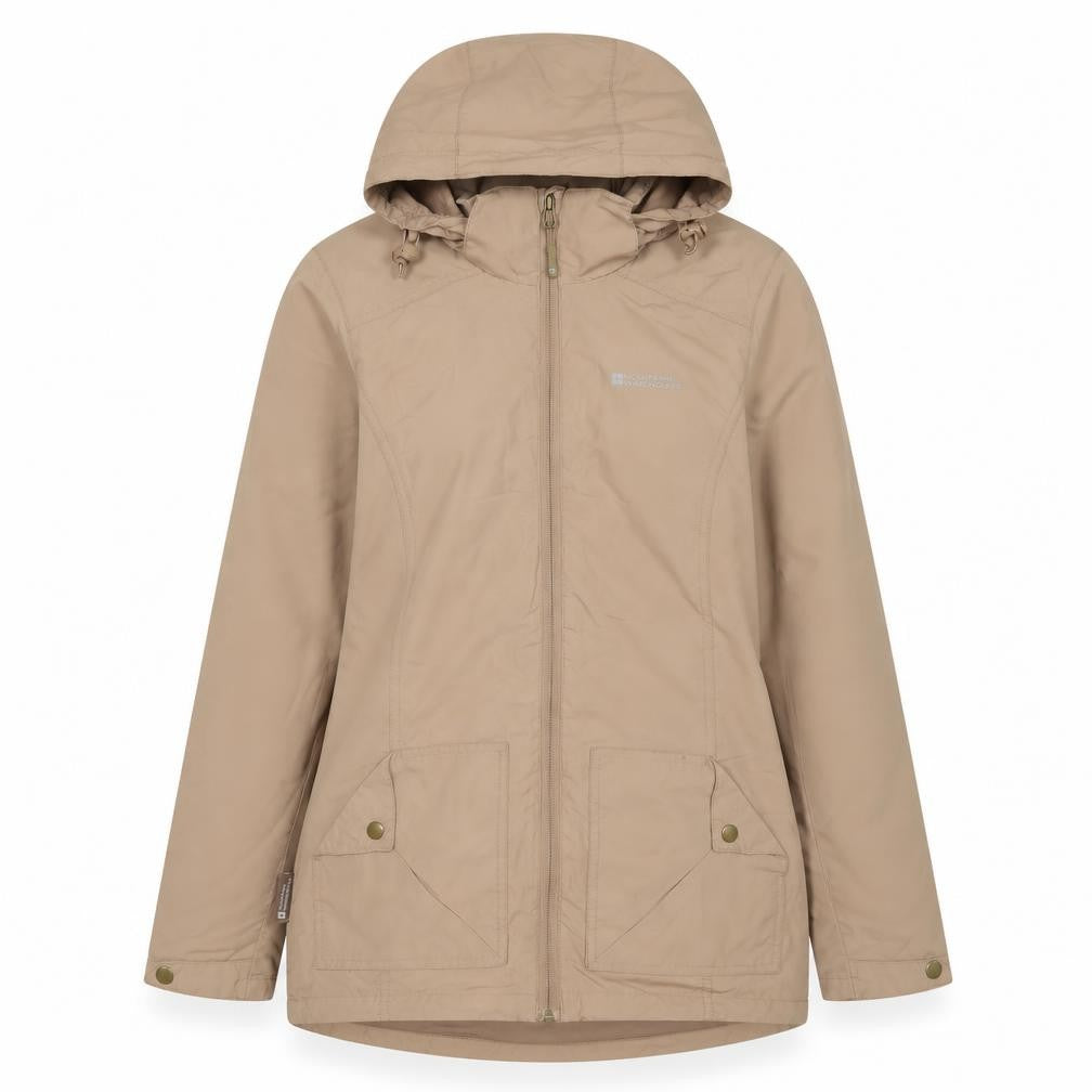 Mountain Warehouse Women’s Beige UK 10 Hooded Parka Jacket