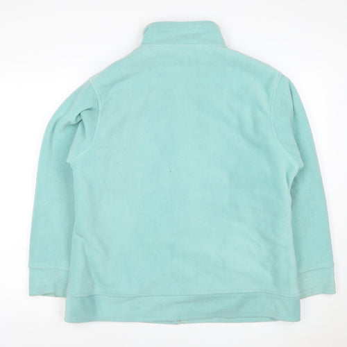 EWM Women’s Blue M Fleece Full Zip Basic Jacket Pockets