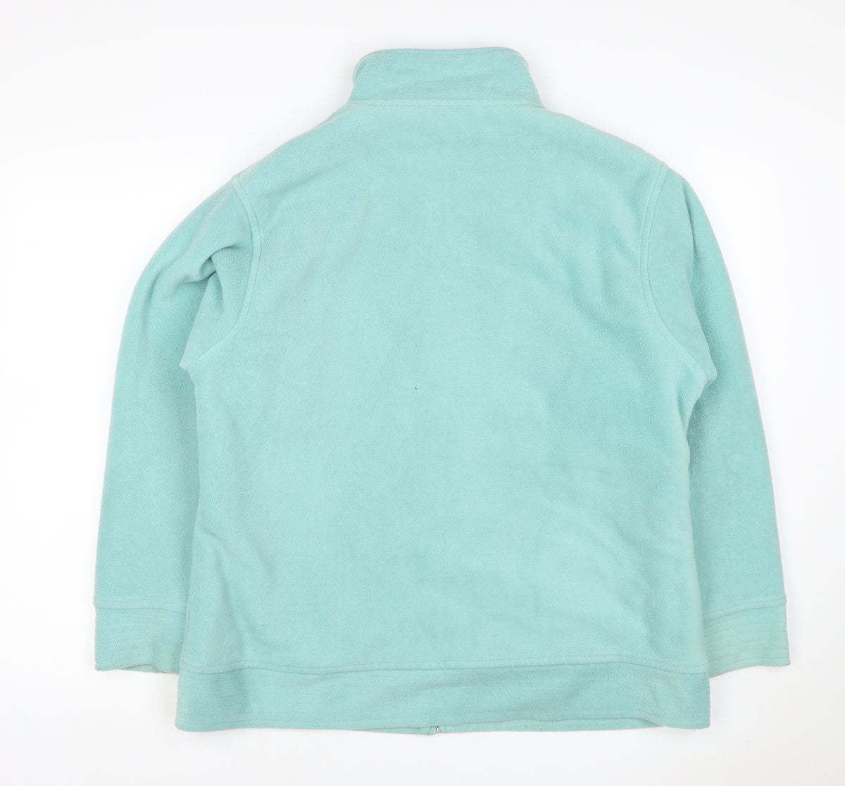 EWM Women’s Blue M Fleece Full Zip Basic Jacket Pockets