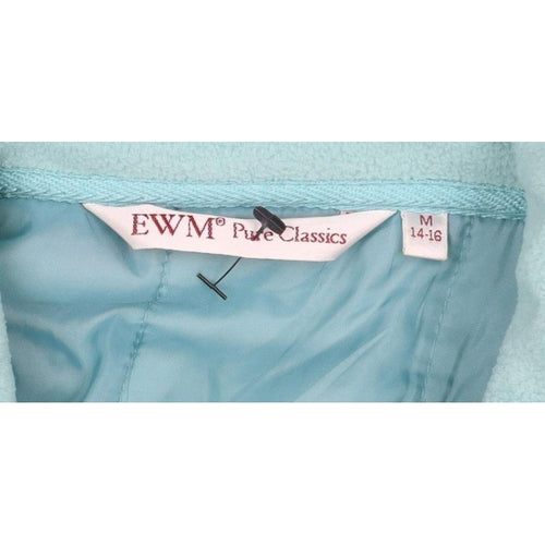 EWM Women’s Blue M Fleece Full Zip Basic Jacket Pockets