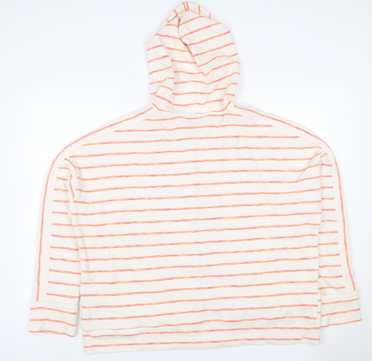 Next Women’s Ivory Pink Striped Full Zip Hoodie XL UK 20 Knit
