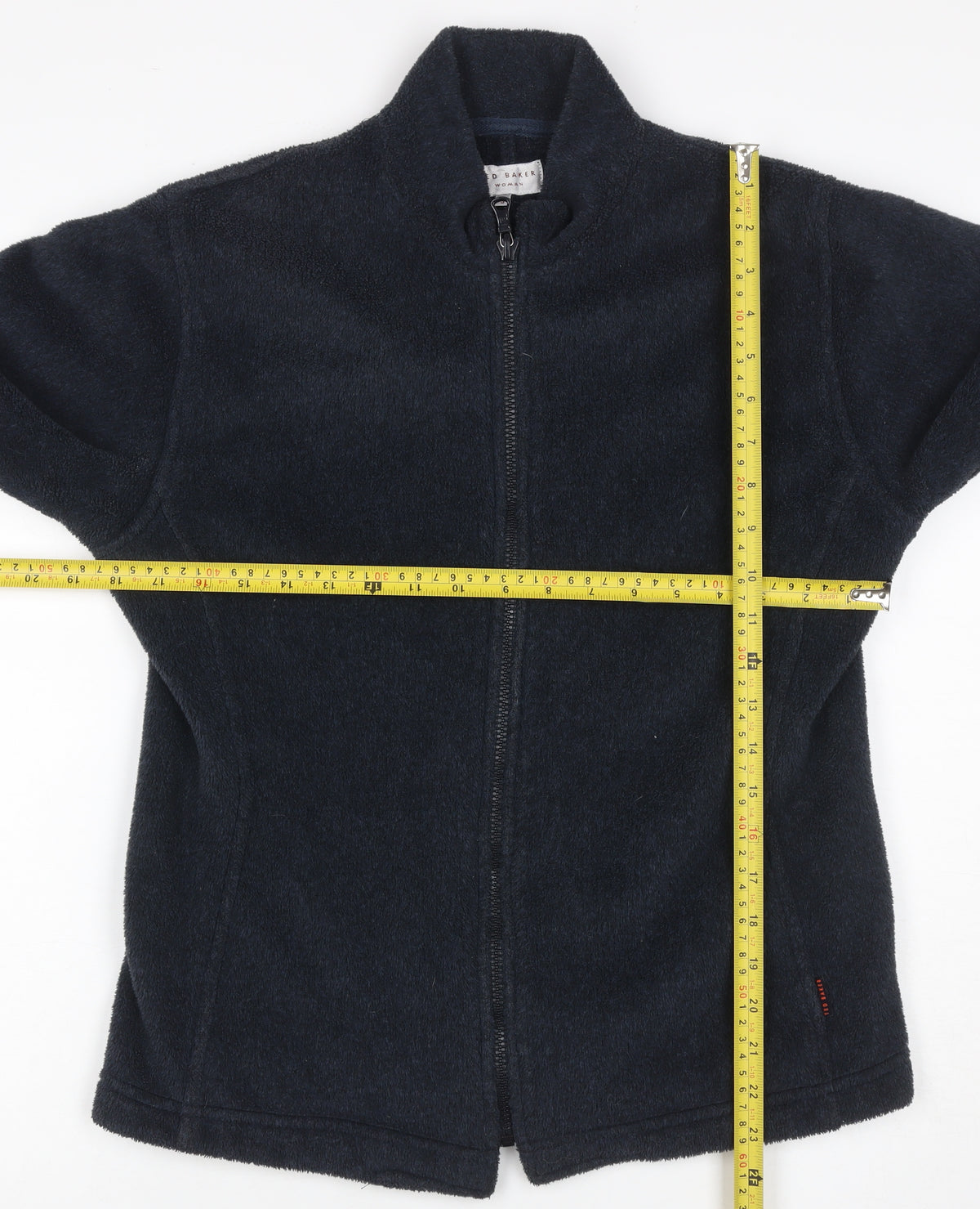 Ted Baker Women’s Blue Fleece Full Zip Jacket UK 12