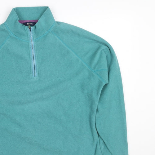 Peter Storm Women’s Blue Fleece 1/4 Zip Pullover Sweatshirt UK 14