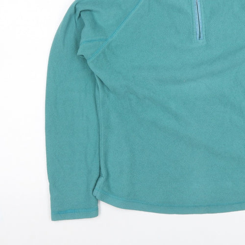 Peter Storm Women’s Blue Fleece 1/4 Zip Pullover Sweatshirt UK 14