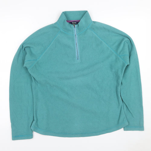 Peter Storm Women’s Blue Fleece 1/4 Zip Pullover Sweatshirt UK 14