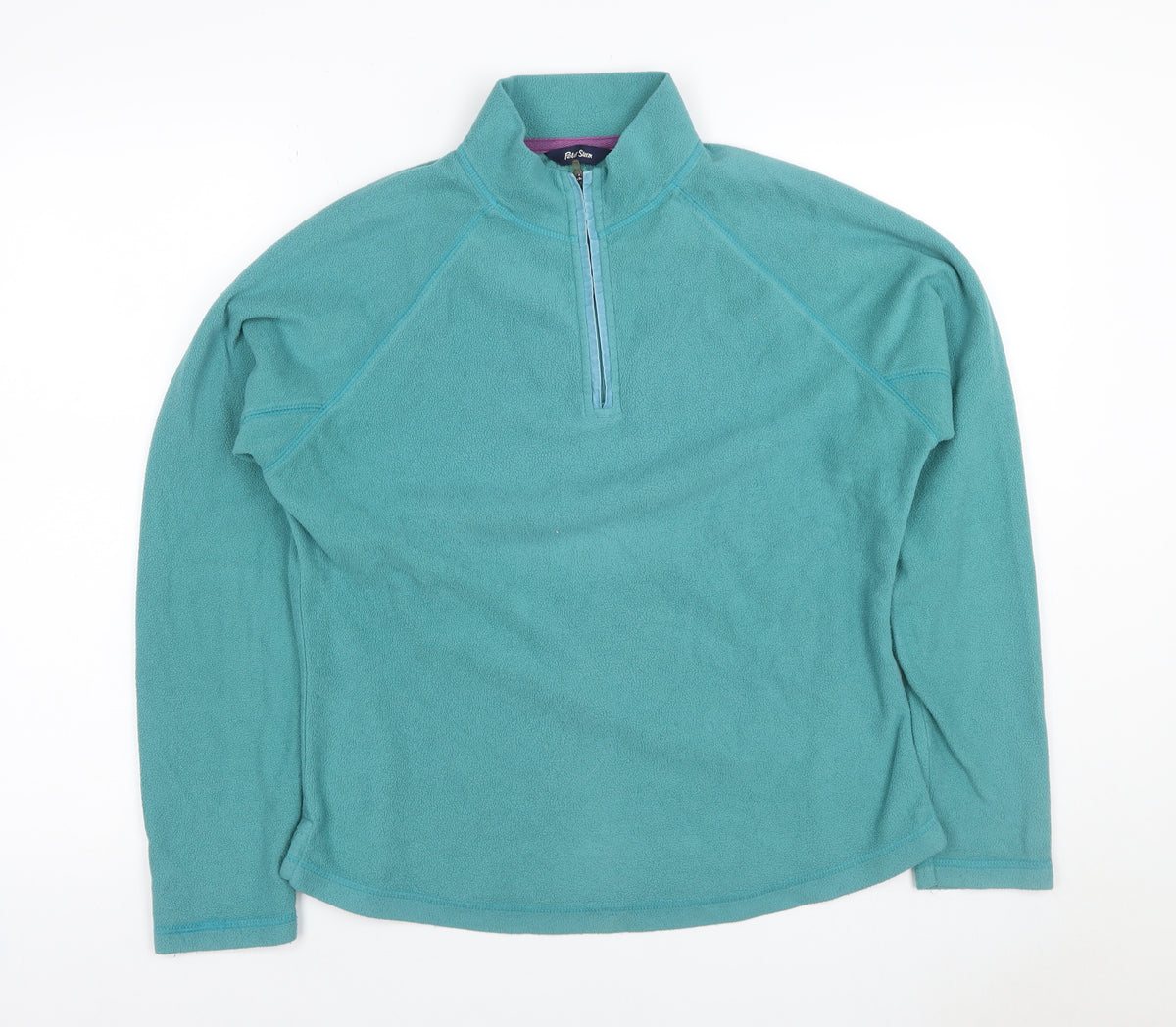 Peter Storm Women’s Blue Fleece 1/4 Zip Pullover Sweatshirt UK 14