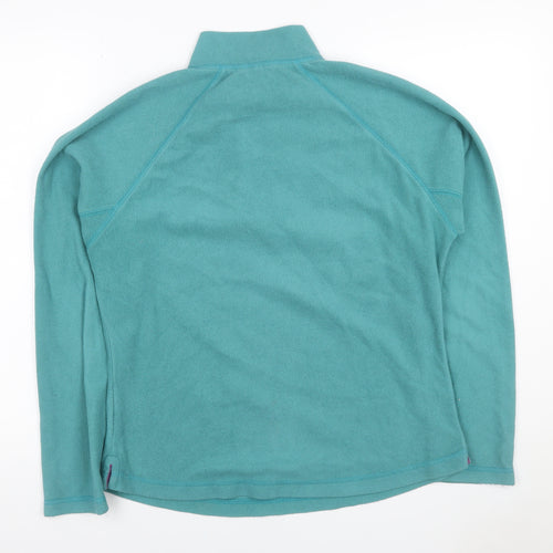 Peter Storm Women’s Blue Fleece 1/4 Zip Pullover Sweatshirt UK 14