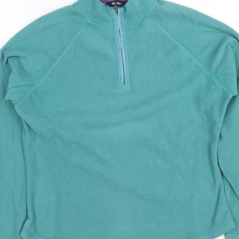 Peter Storm Women’s Blue Fleece 1/4 Zip Pullover Sweatshirt UK 14