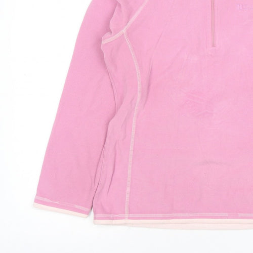 Mountain Warehouse Women Pink UK 12 1/2 Zip Fleece Sweatshirt