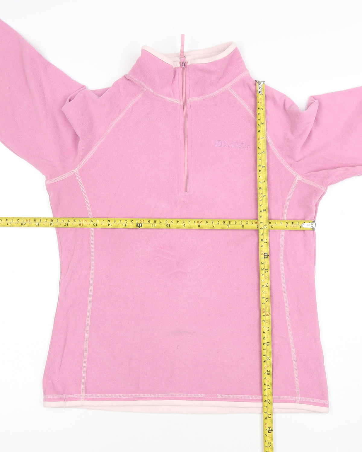 Mountain Warehouse Women Pink UK 12 1/2 Zip Fleece Sweatshirt