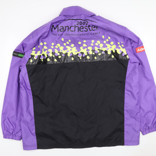 George Unisex Purple XL Manchester 2002 Commonwealth Games Windbreaker Jacket