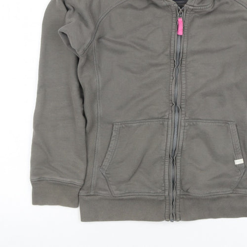 Seasalt Women’s Grey M Full Zip Organic Cotton Hooded Hoodie