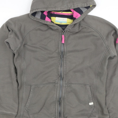 Seasalt Women’s Grey M Full Zip Organic Cotton Hooded Hoodie