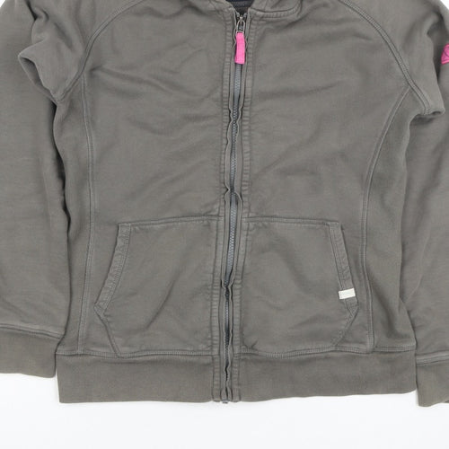 Seasalt Women’s Grey M Full Zip Organic Cotton Hooded Hoodie