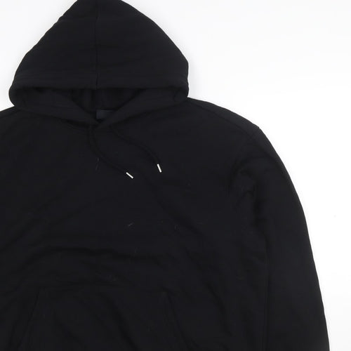 H&M Women’s Black L Loose Fit Pullover Hoodie Drawstring Pocket