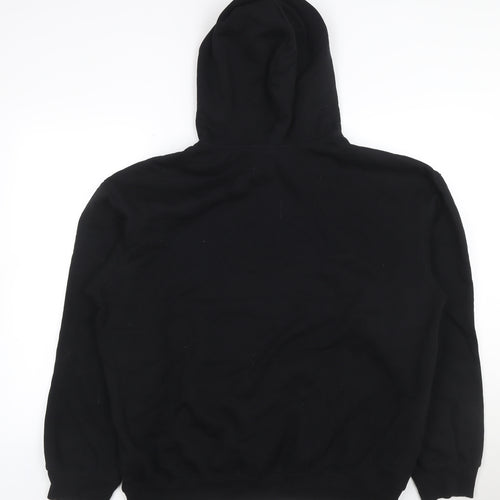 H&M Women’s Black L Loose Fit Pullover Hoodie Drawstring Pocket