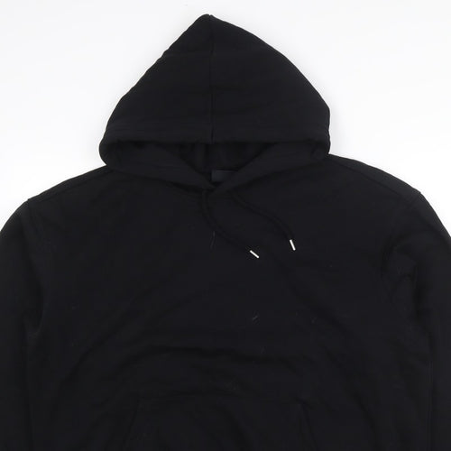 H&M Women’s Black L Loose Fit Pullover Hoodie Drawstring Pocket