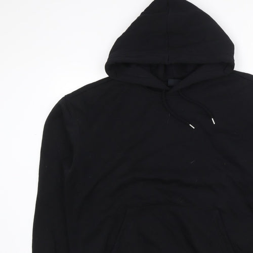 H&M Women’s Black L Loose Fit Pullover Hoodie Drawstring Pocket