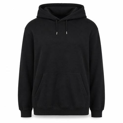 H&M Women’s Black L Loose Fit Pullover Hoodie Drawstring Pocket