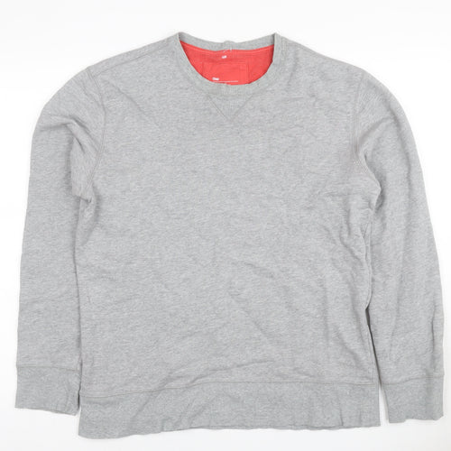 Gap Men’s Grey M Crew Neck Pullover Cotton Sweatshirt Classic