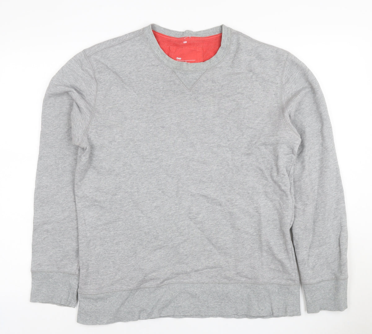 Gap Men’s Grey M Crew Neck Pullover Cotton Sweatshirt Classic