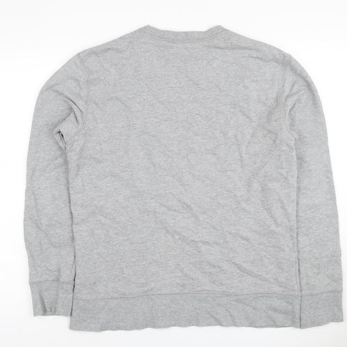 Gap Men’s Grey M Crew Neck Pullover Cotton Sweatshirt Classic