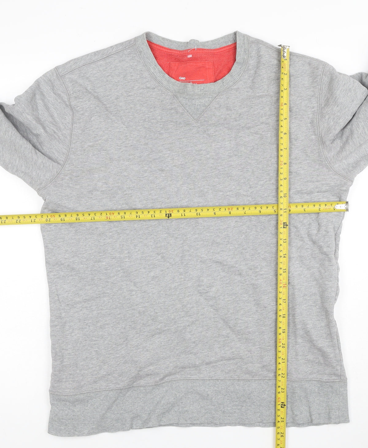 Gap Men’s Grey M Crew Neck Pullover Cotton Sweatshirt Classic