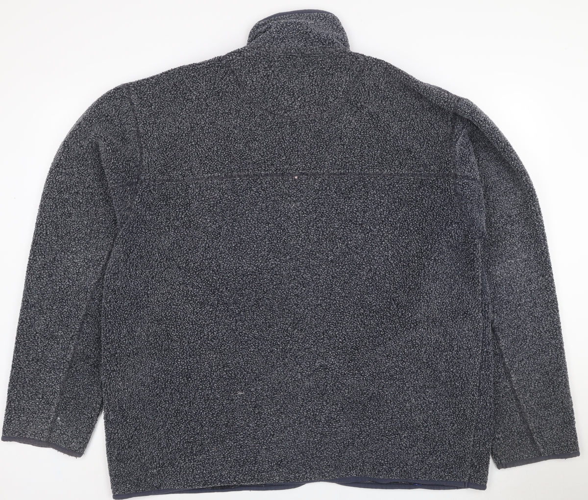 Linea Men’s Grey XL Fleece Full Zip Stand-Up Collar Jacket