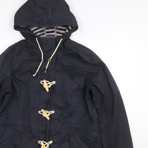 Fat Face Women’s Navy Blue UK 12 Hooded Parka Toggle Coat