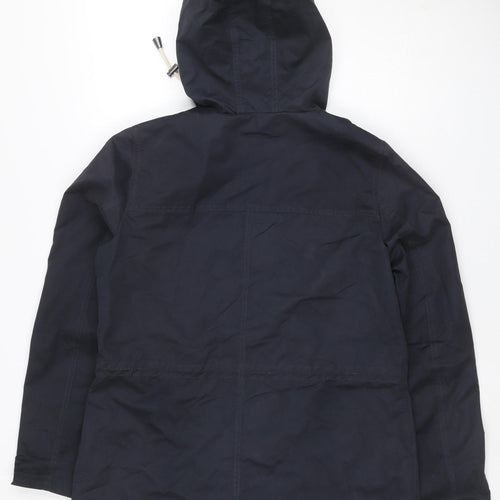 Fat Face Women’s Navy Blue UK 12 Hooded Parka Toggle Coat