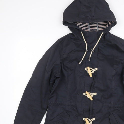 Fat Face Women’s Navy Blue UK 12 Hooded Parka Toggle Coat