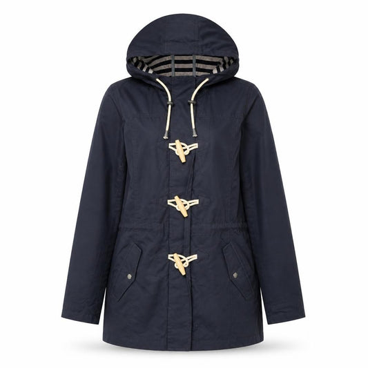 Fat Face Women’s Navy Blue UK 12 Hooded Parka Toggle Coat