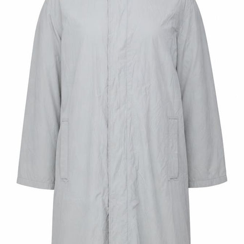 Danimac Women Grey L Long Trench Rain Coat Polyamide Collared Pockets