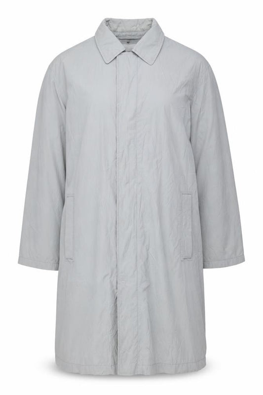 Danimac Women Grey L Long Trench Rain Coat Polyamide Collared Pockets