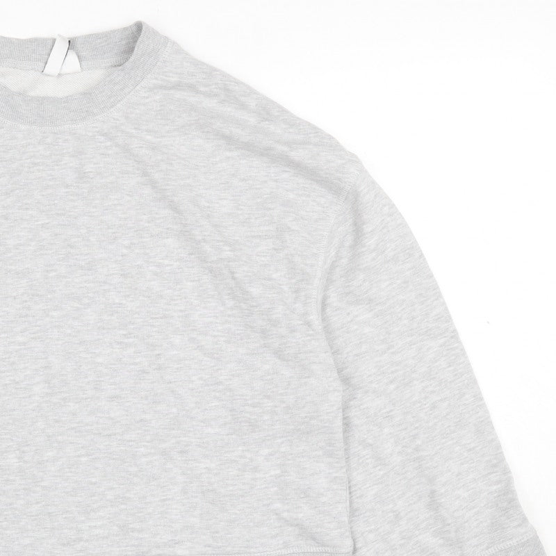 H&M Women’s Grey M Pullover Crew Neck Cotton Blend Sweatshirt