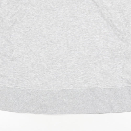 H&M Women’s Grey M Pullover Crew Neck Cotton Blend Sweatshirt