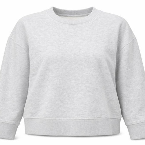 H&M Women’s Grey M Pullover Crew Neck Cotton Blend Sweatshirt