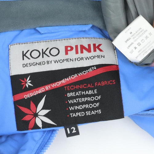 Koko Pink Women’s Blue Size 12 Waterproof Windproof Ski Jacket