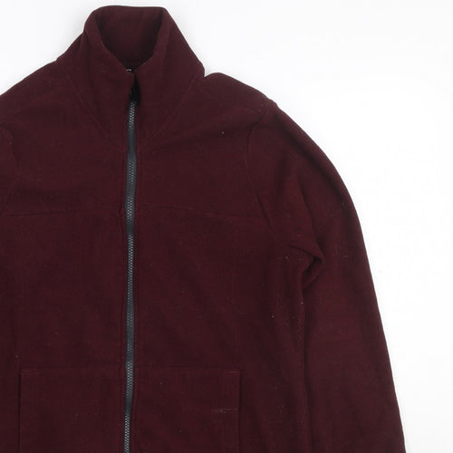 Forclaz Women’s Burgundy UK 10 Fleece Full Zip Jacket Pockets