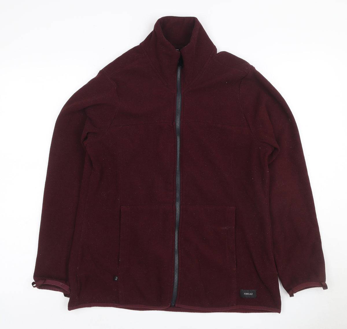 Forclaz Women’s Burgundy UK 10 Fleece Full Zip Jacket Pockets
