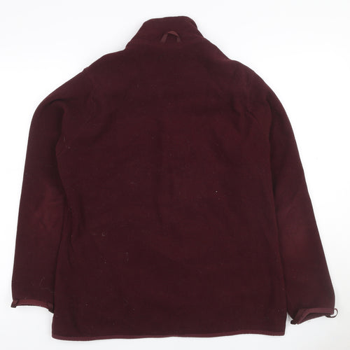 Forclaz Women’s Burgundy UK 10 Fleece Full Zip Jacket Pockets