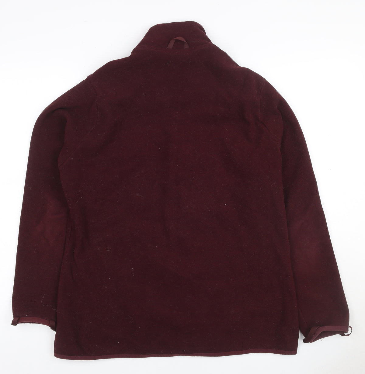 Forclaz Women’s Burgundy UK 10 Fleece Full Zip Jacket Pockets