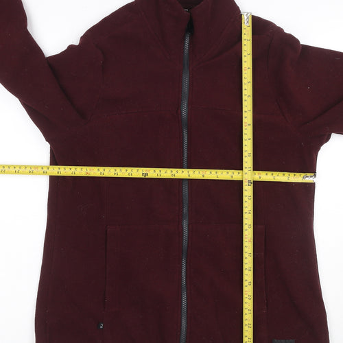 Forclaz Women’s Burgundy UK 10 Fleece Full Zip Jacket Pockets