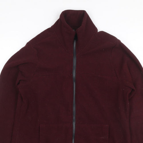 Forclaz Women’s Burgundy UK 10 Fleece Full Zip Jacket Pockets