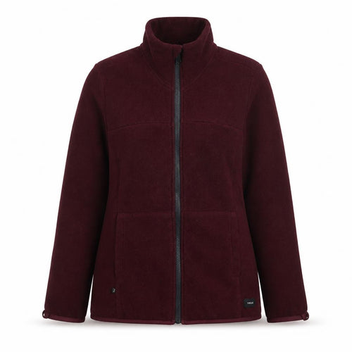 Forclaz Women’s Burgundy UK 10 Fleece Full Zip Jacket Pockets