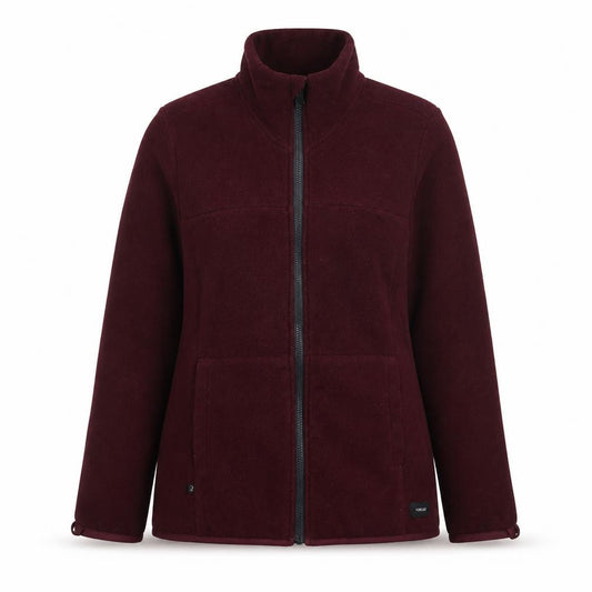 Forclaz Women’s Burgundy UK 10 Fleece Full Zip Jacket Pockets